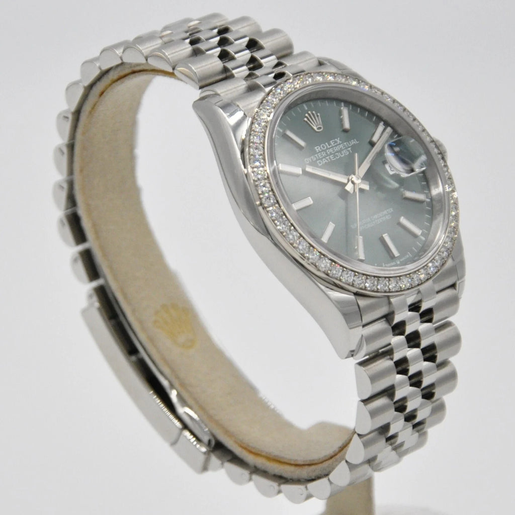 【1:1 Super Clone】  Datejust 36mm 126284 Green Dial Jubilee Bracelet