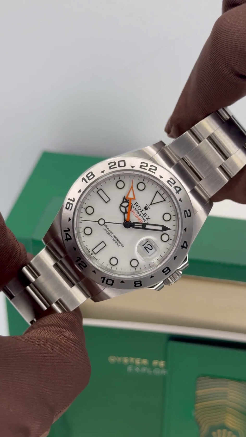 【1:1 Super Clone】Rolex Explorer II 226570 42mm White Dial Men’s Watch
