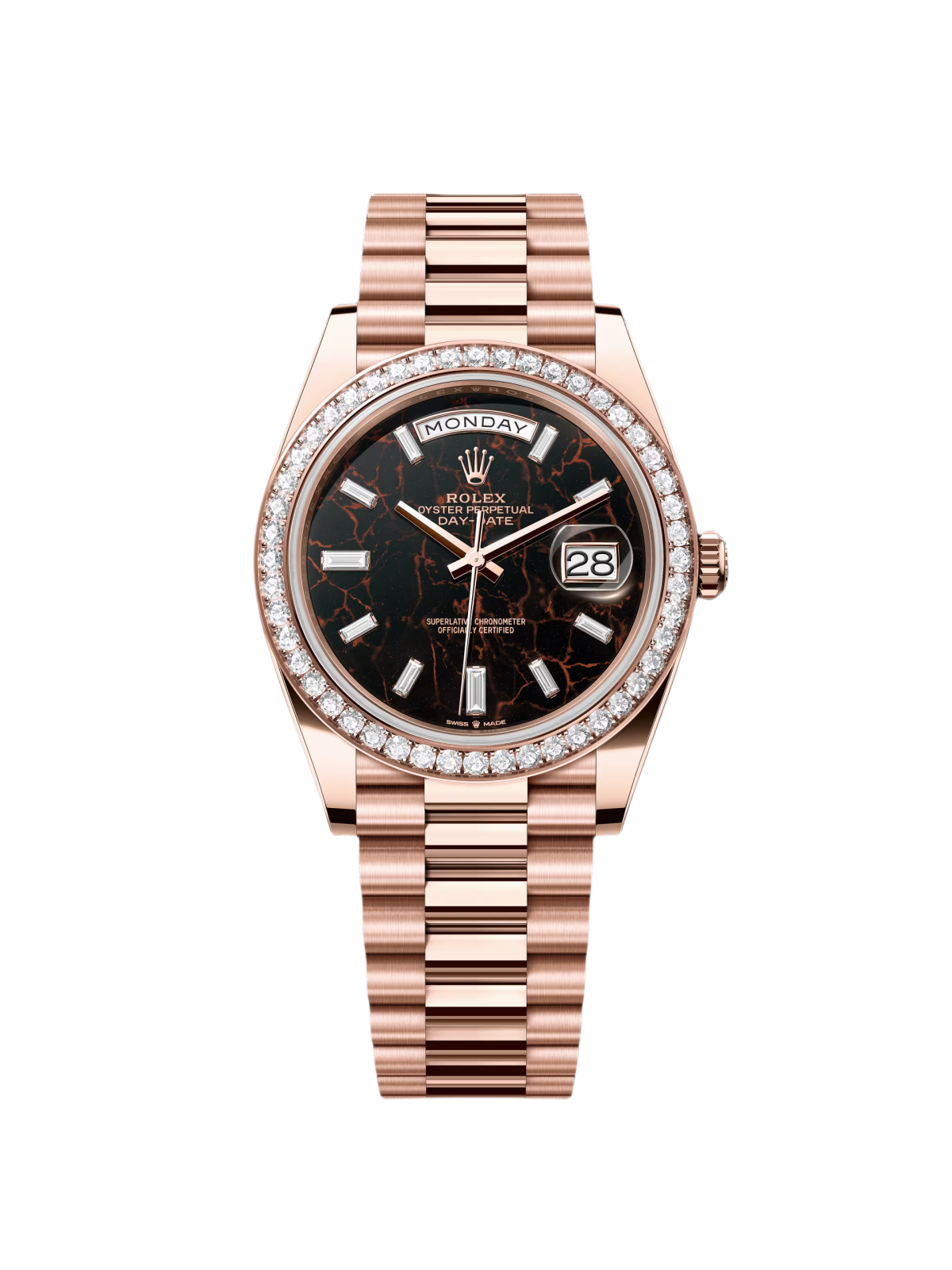 【1:1 Super Clone】  Day-Date 40mm Eisenkiesel / Diamonds Dial 228345rbr-0016