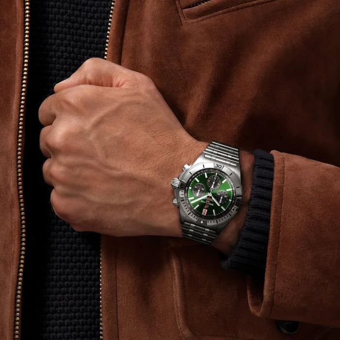 【1:1 Super Clone】Breitling Watch Chronomat B01 42 Bentley Green Bracelet