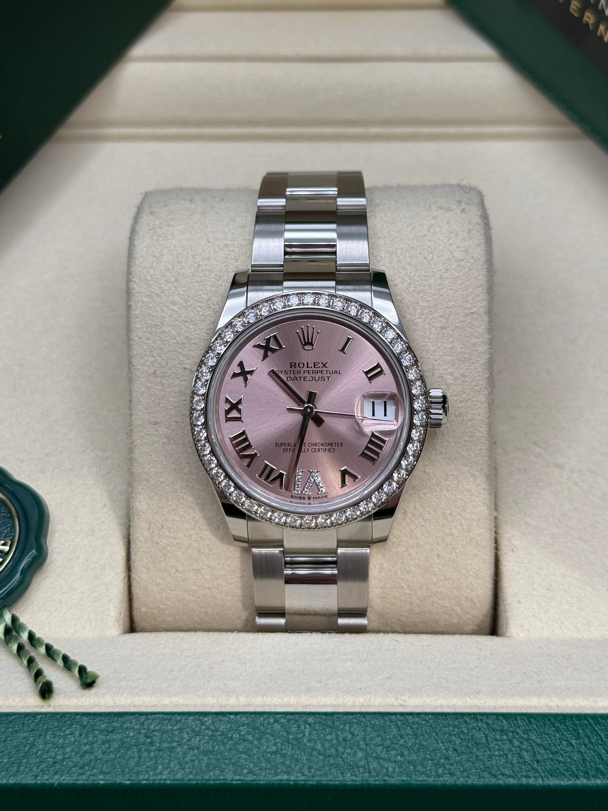 【1:1 Super Clone】 Datejust m278384RBR-0027/0028 Pink 31mm Dial Oyster Watch