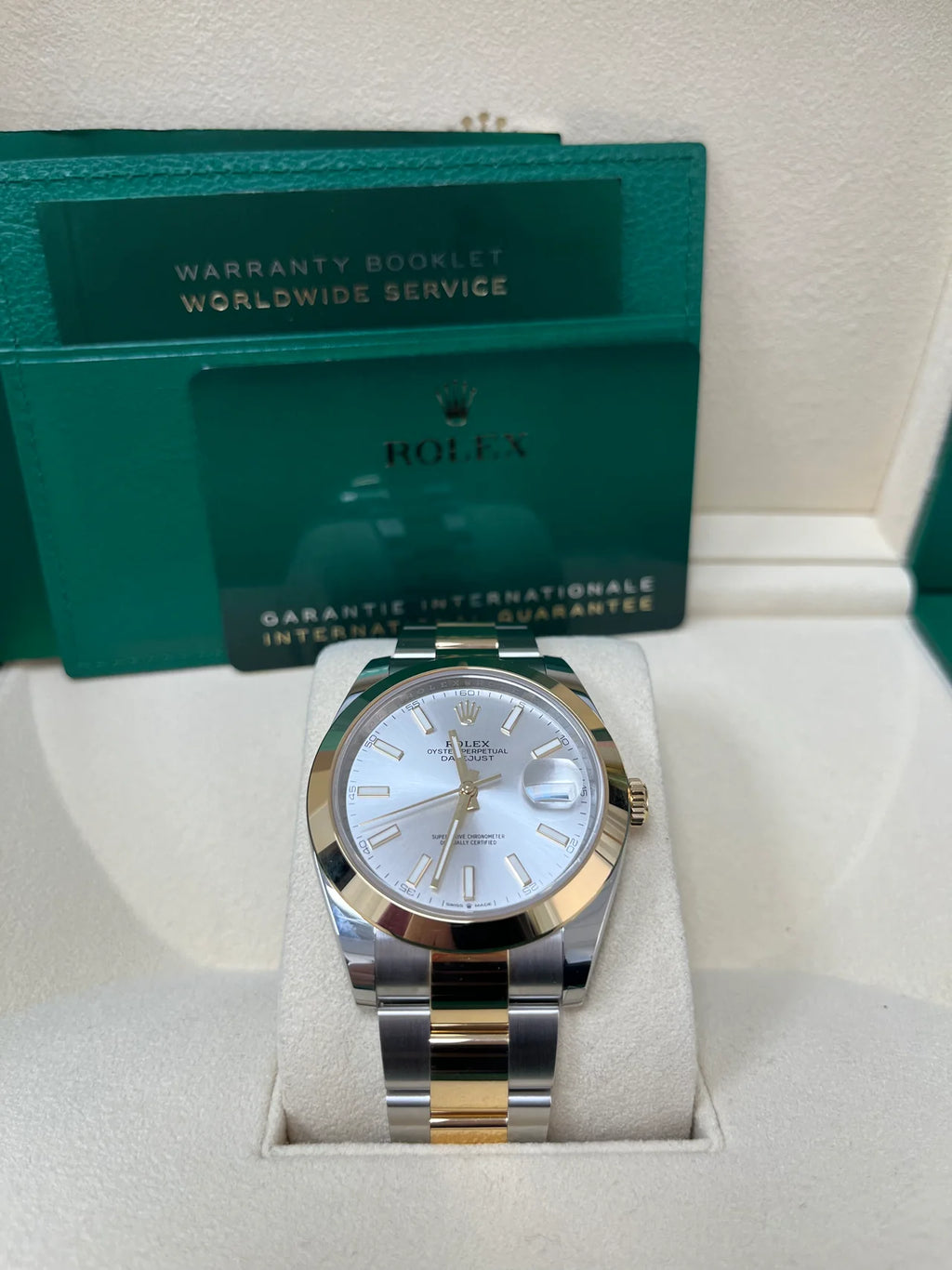 【1:1 Super Clone】 Datejust 41mm 126303 Silver Index Oyster Steel and Yellow Gold Mens Watch