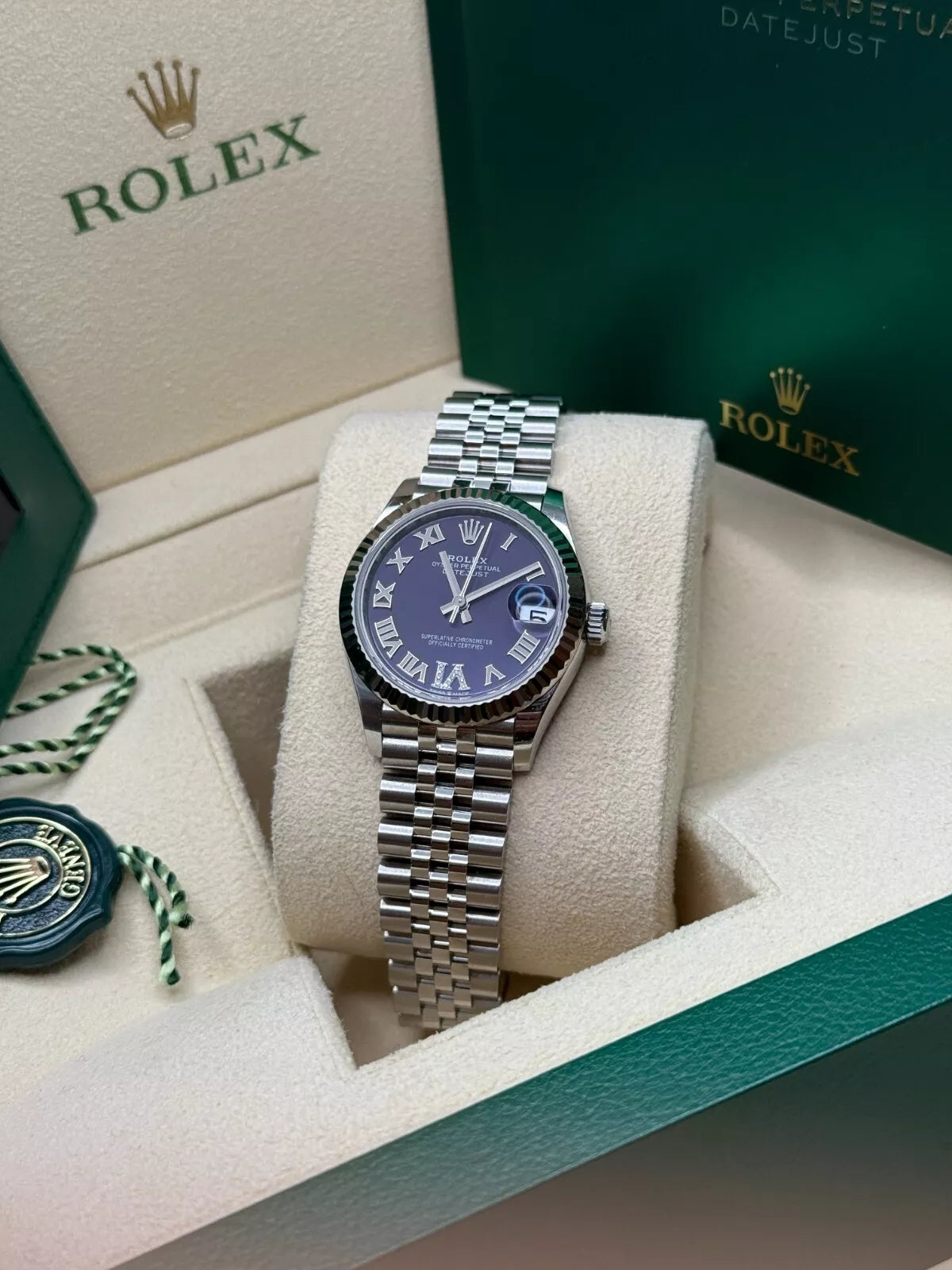【1:1 Super Clone】 Datejust m278274-0025/0026 Aubergine 31mm Dial Oyster Watch