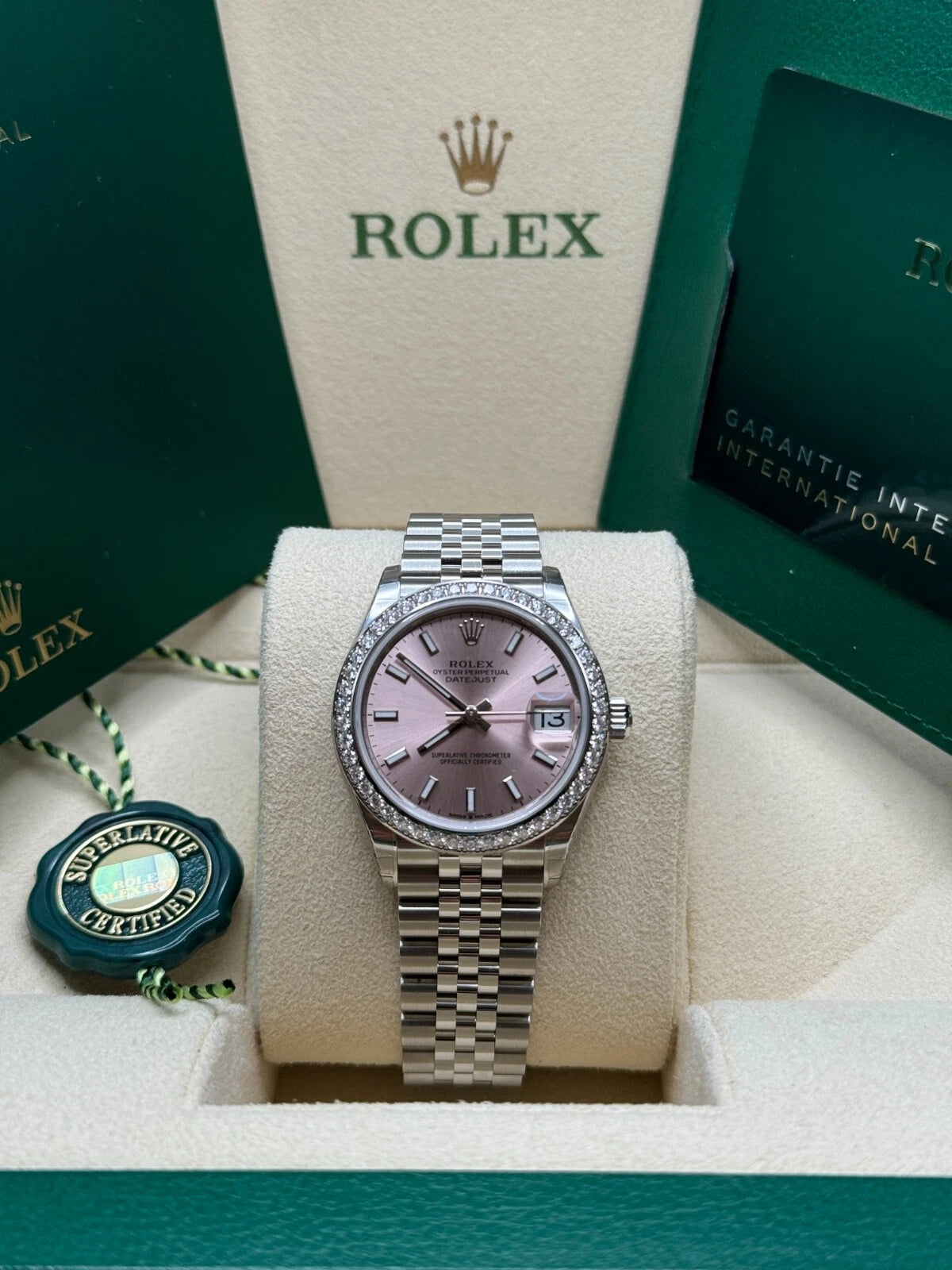 【1:1 Super Clone】 Datejust m278384RBR-0017/0018 Pink 31mm Dial Oyster Watch