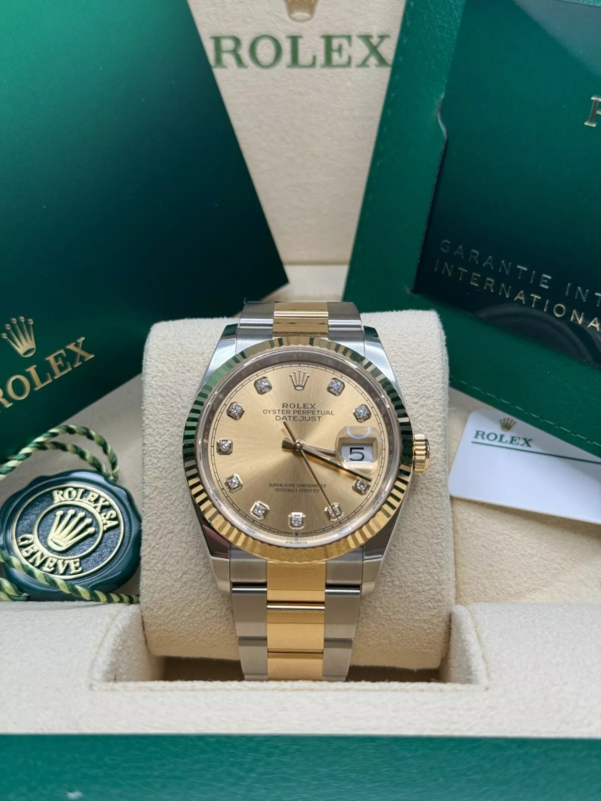 【1:1 Super Clone】  Datejust 36mm 126233 Champagne Dial Jubilee Bracelet Watch