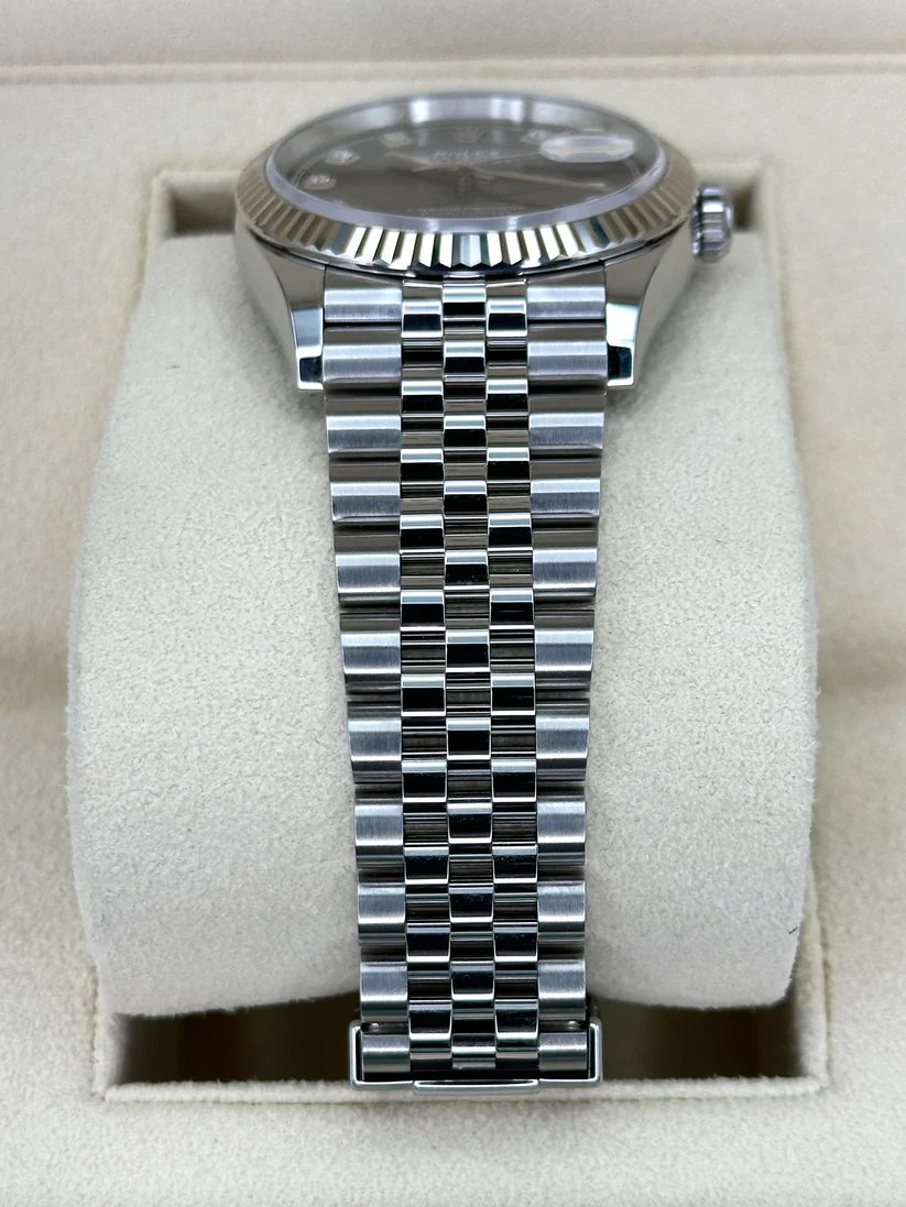 【1:1 Super Clone】   Datejust 36mm 126234 Black Diamond Dial Stainless Steel Oyster Mens Watch