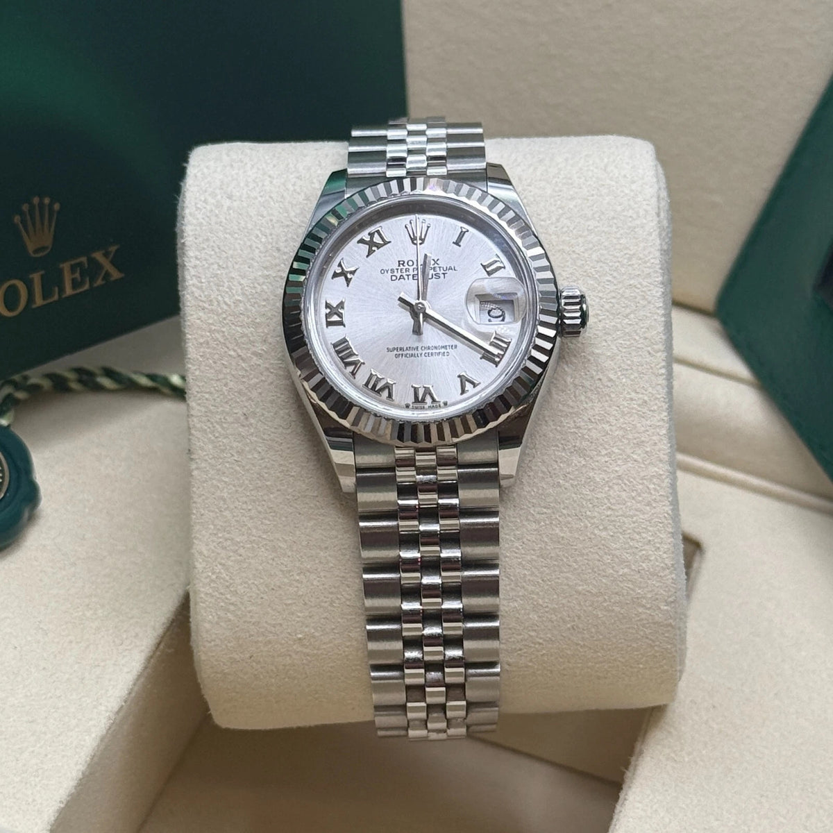 【1:1 Super Clone】 Lady-Datejust 28mm 279174 Silver Roman Dial Oyster Bracelet
