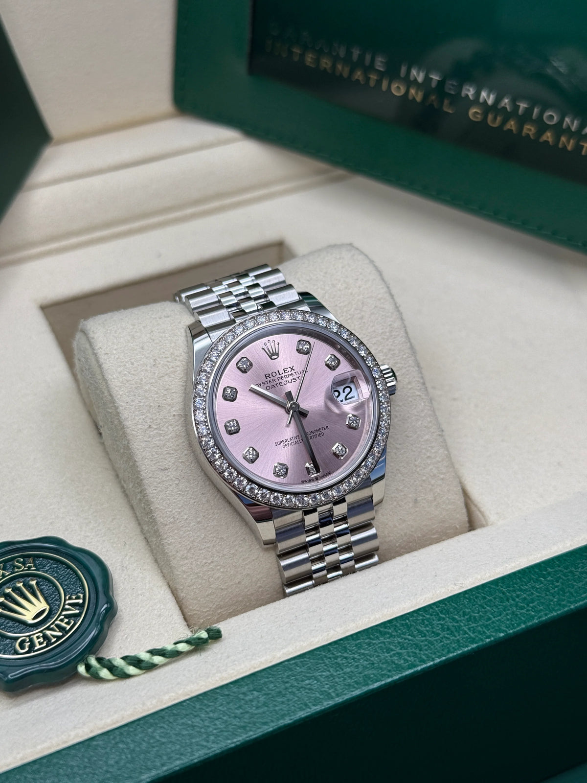 【1:1 Super Clone】 Datejust m278384RBR-0035/0036 Pink 31mm Dial Oyster Watch