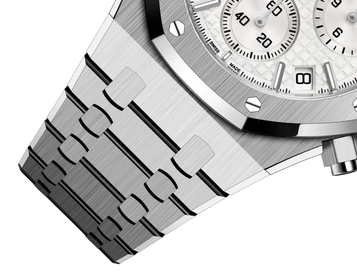 【1:1 Super Clone】A&P ROYAL OAK Silver-Toned Dial CHRONOGRAPH 41mm