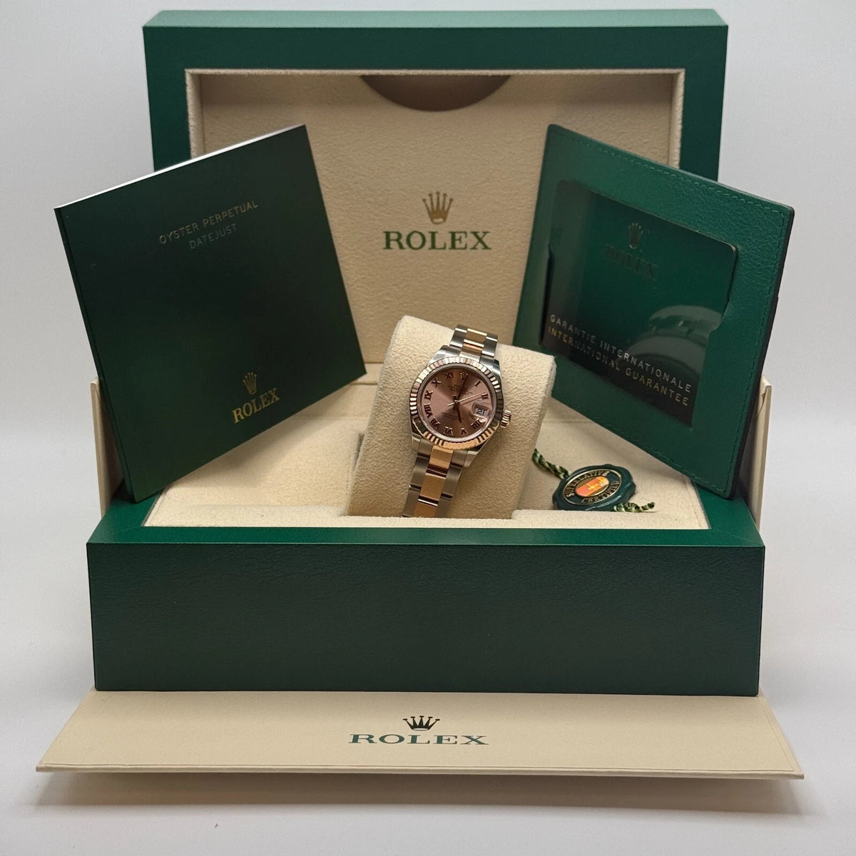 【1:1 Super Clone】 Lady-Datejust 28mm 279171 Pink Roman Oyster Stainless Steel and Rose Gold