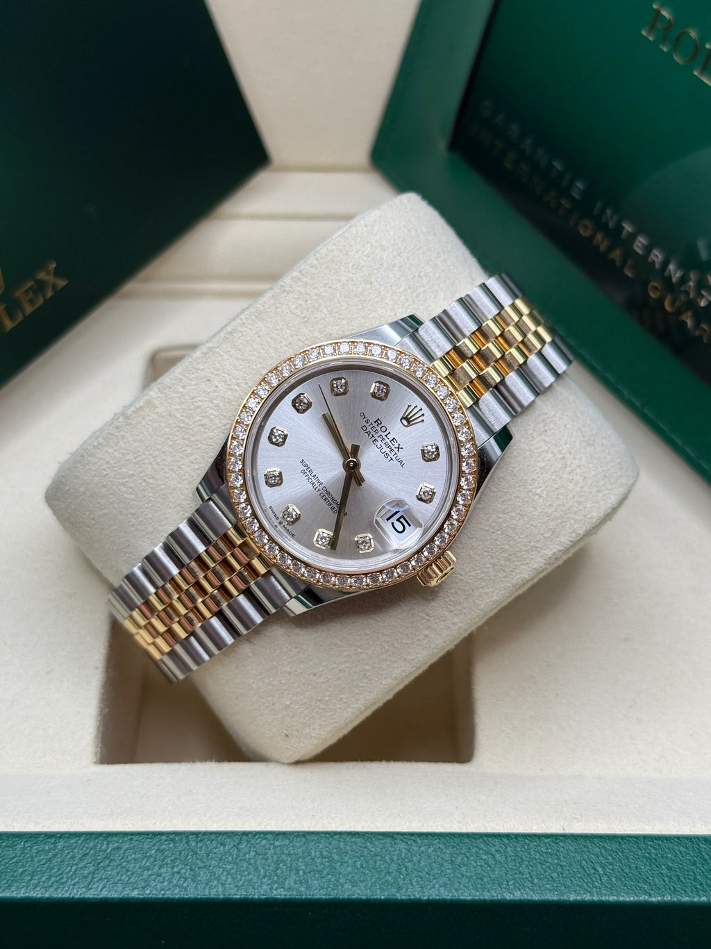 【1:1 Super Clone】 Datejust m278383RBR-0019/0020 31mm Silver Dial Oyster Bracelet