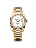 【1:1 Super Clone】 Day-Date "President" 40mm Yellow Gold White Roman Dial - 228238