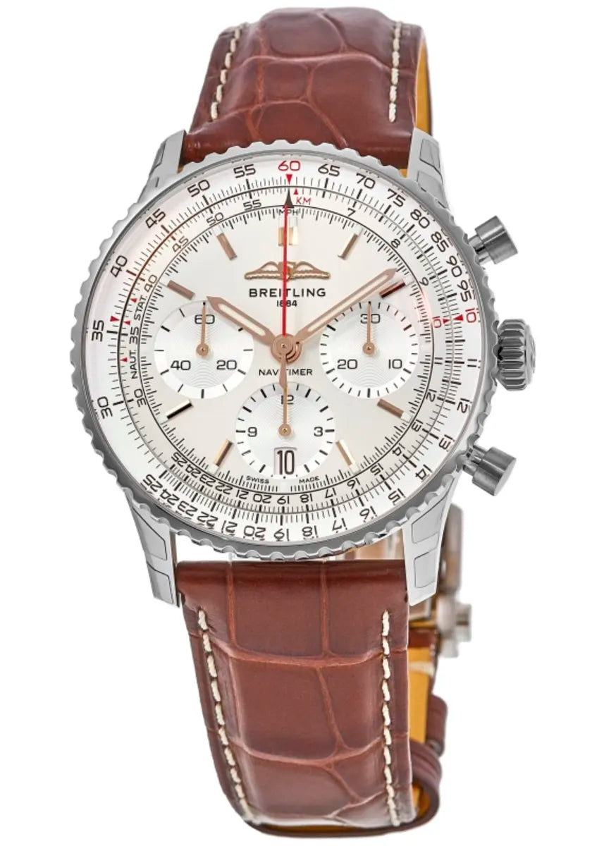 【1:1 Super Clone】Breitling RB0139211G1P1 Navitimer B01 Silver Dial