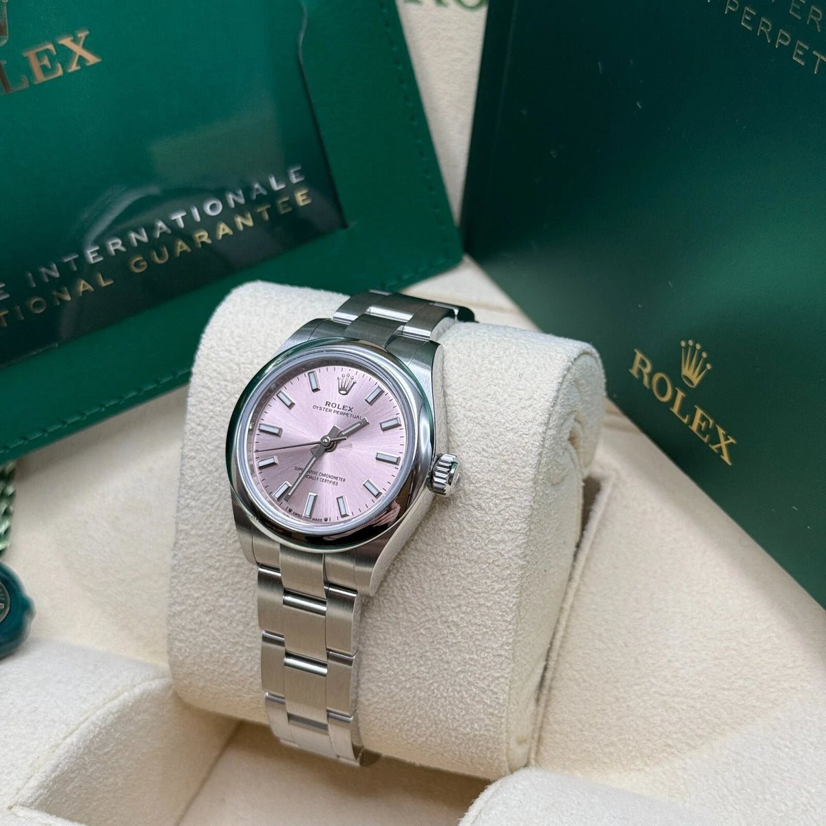 【1:1 Super Clone】 Oyster Perpetual 31mm 277200-0009 Pink Dial Oyster Bracelet Watch