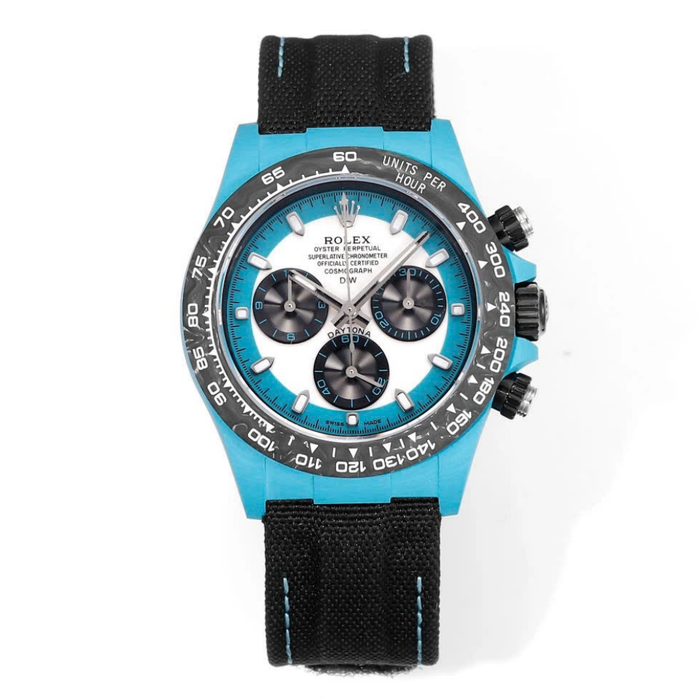 【1:1 Super Clone】Rolex Cosmograph Daytona DIW Carbon Tifany “CELESTE INVERT” 40mm Replica 1:1 – Top Quality Version