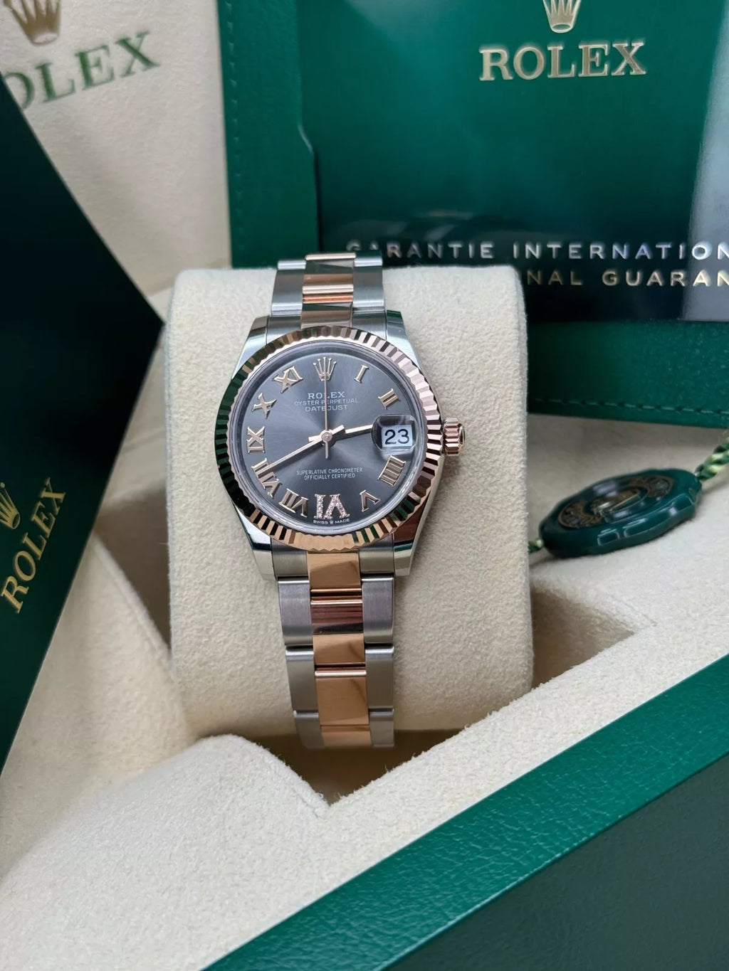 【1:1 Super Clone】 Datejust m278271-0029/0030 Slate 31mm Dial Oyster Bracelet Watch