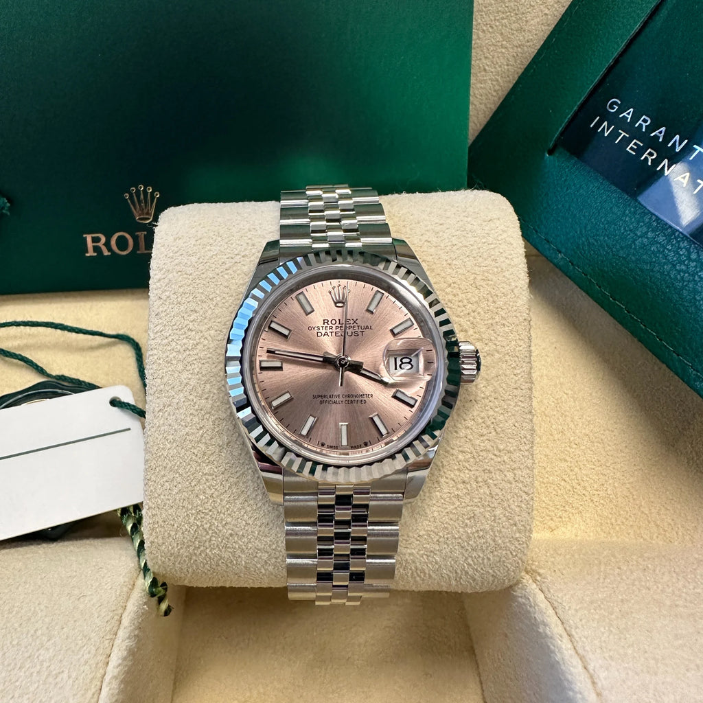 【1:1 Super Clone】 Lady-Datejust 28mm 279174 Pink Dial Oyster Bracelet