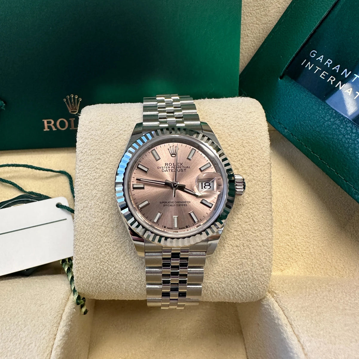 【1:1 Super Clone】 Lady-Datejust 28mm 279174 Pink Dial Oyster Bracelet