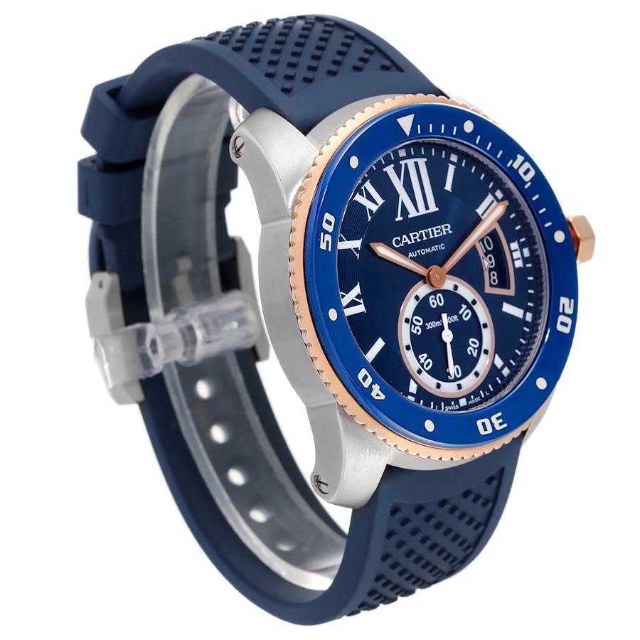 【1:1 Super Clone】CALIBRE ROSE GOLD MIX BLUE 42mm