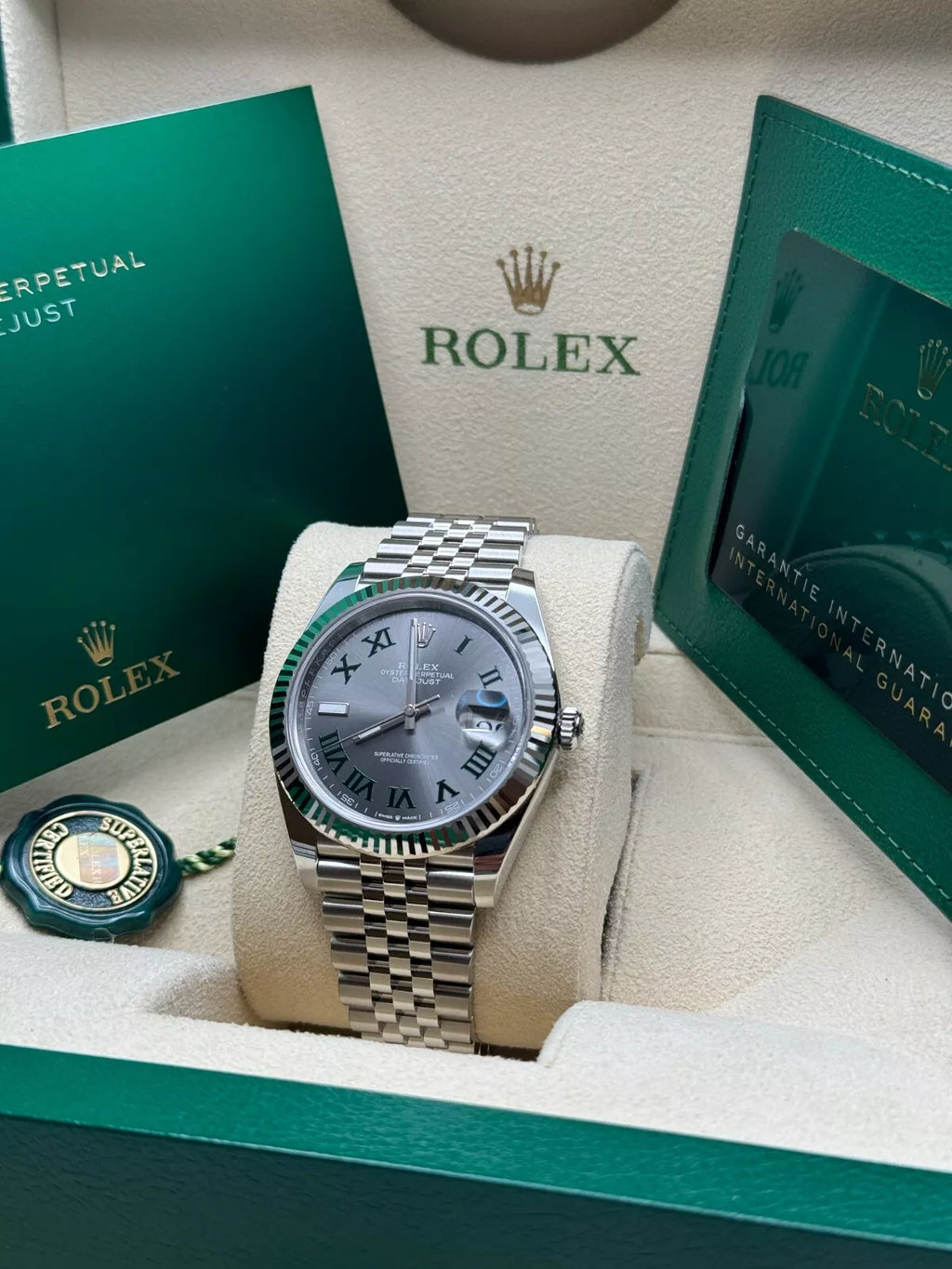 🔥Hot Sale🔥【1:1 Super Clone】  Datejust 41mm 126334 Slate Roman Jubilee Stainless Steel Mens Watch