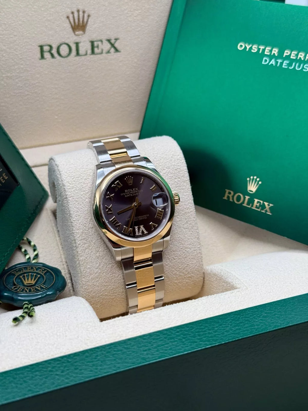 【1:1 Super Clone】 Datejust m278243-0013/0014  31mm Dark Grey Dial Yellow Rolesor Oyster Watch