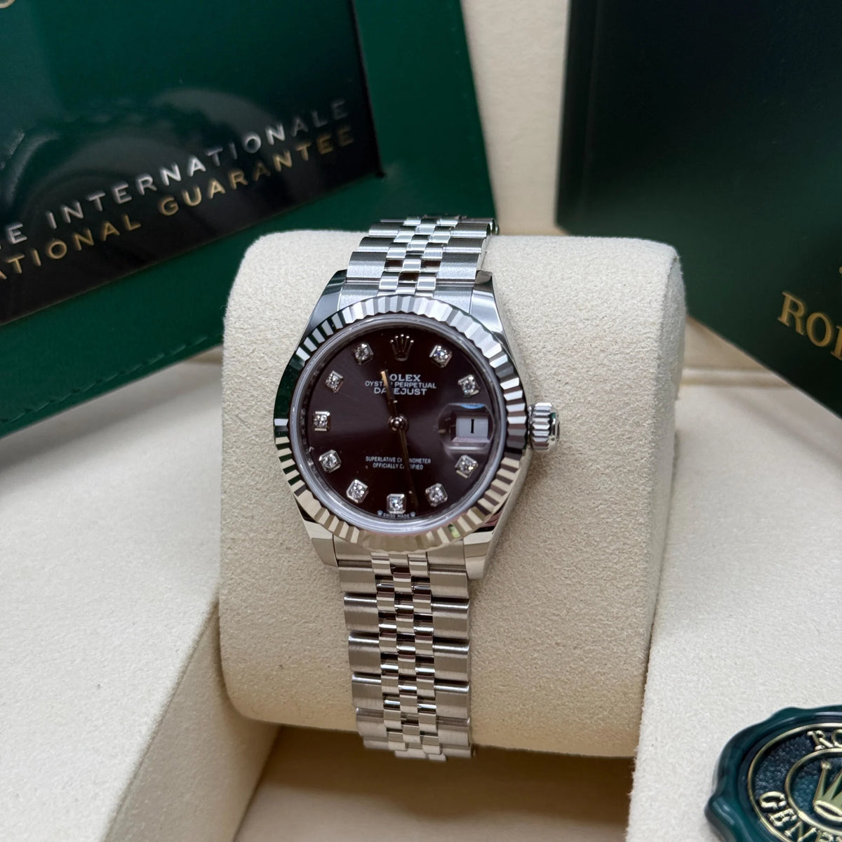 【1:1 Super Clone】 Lady-Datejust 28mm 279174 Dark Grey Diamond Dial Oyster Bracelet