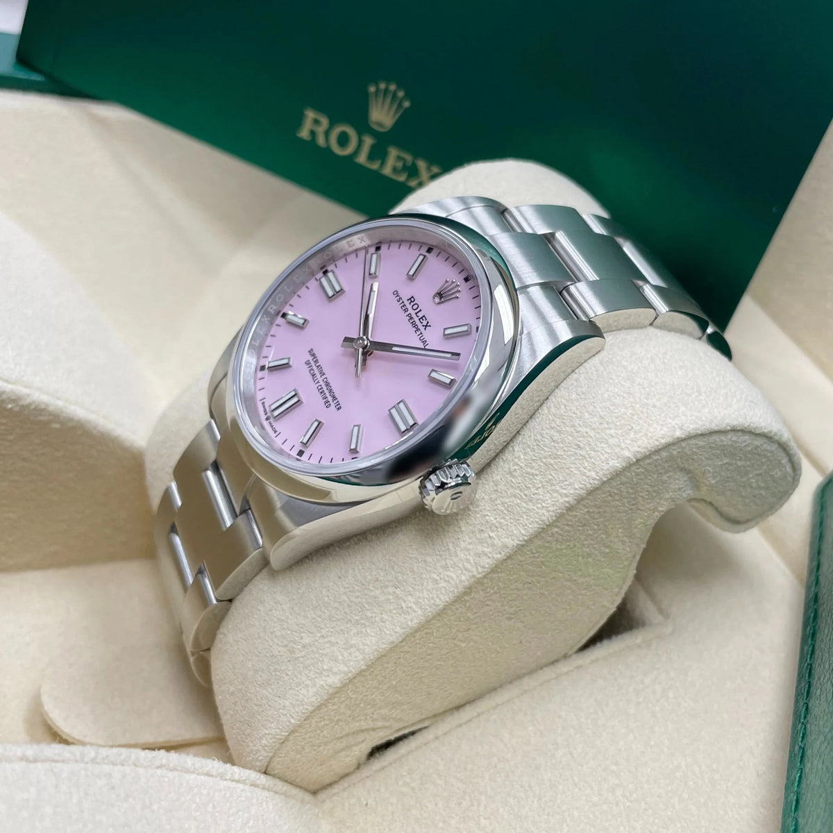 【1:1 Super Clone】 Oyster Perpetual 36mm 126000-0008 Candy Pink Dial Oyster Stainless Steel