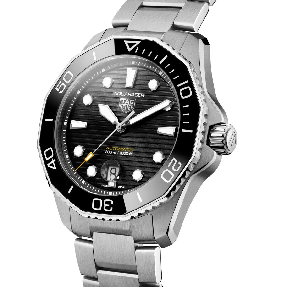 【1:1 Super Clone】TAG Heuer Aquaracer Calibre 5 Automatic Mens Black Steel Watch