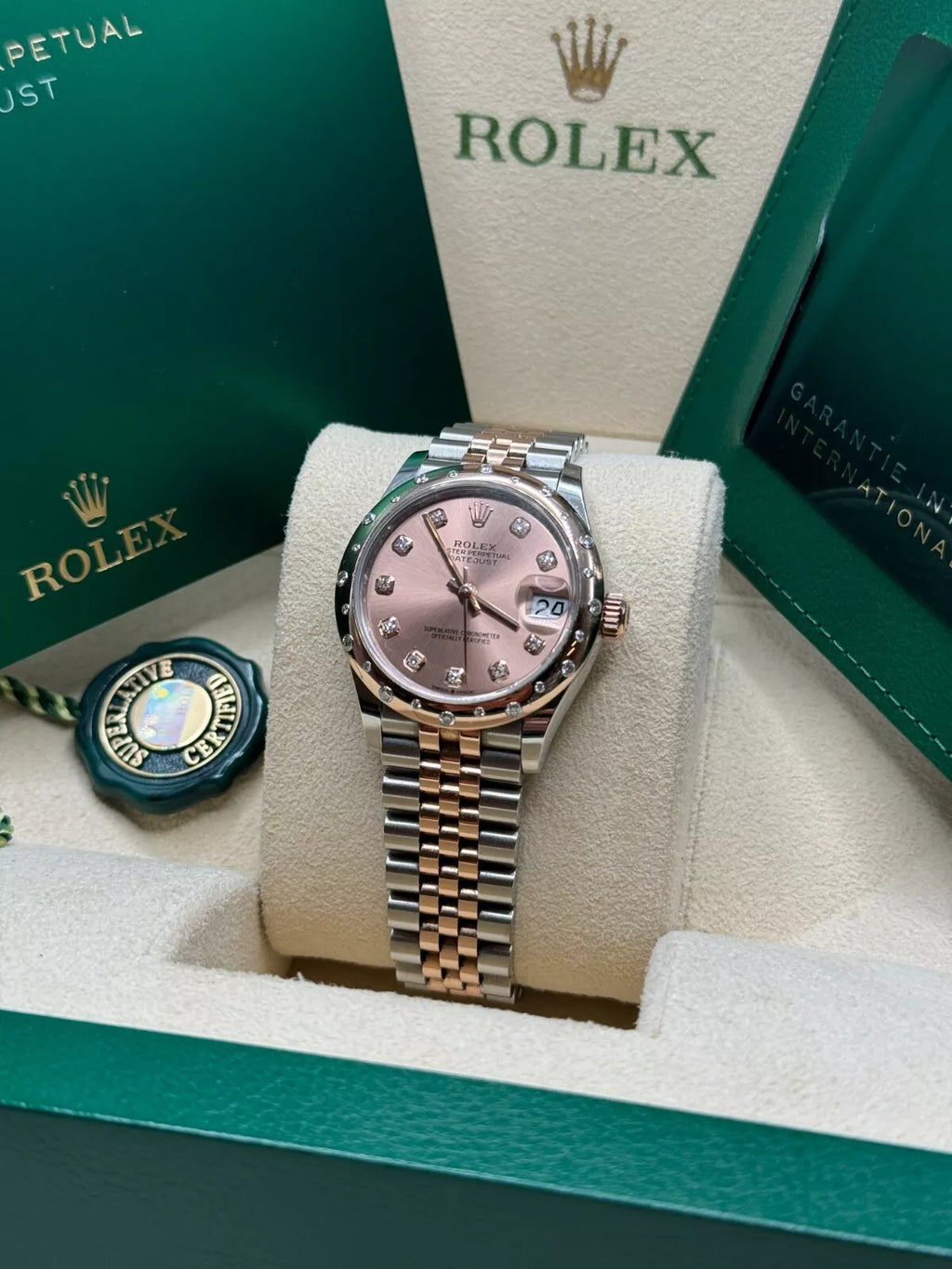 【1:1 Super Clone】 Datejust m278341-0023/0024 Rosé Dial 31mm Oyster Bracelet