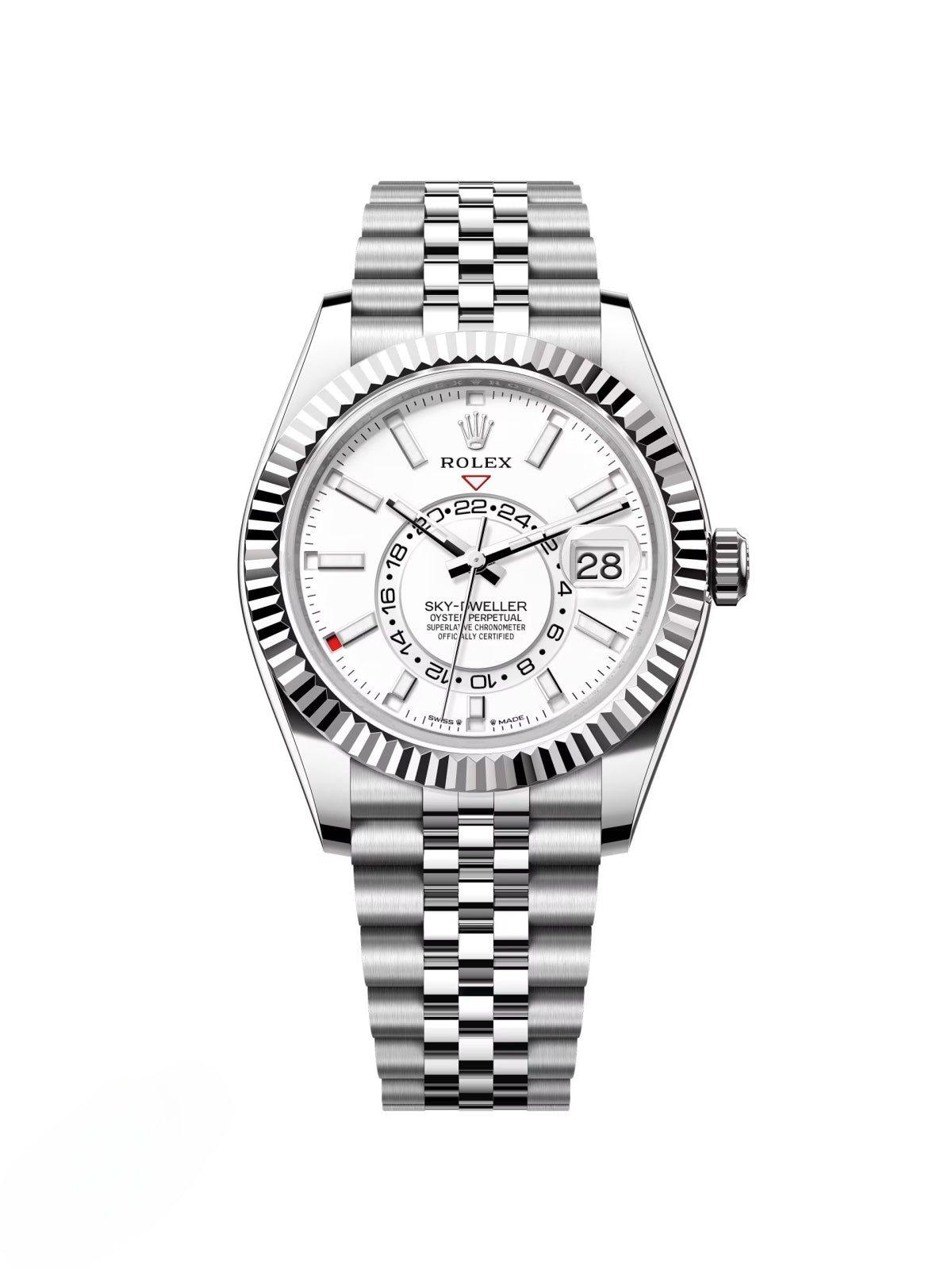 【1:1 Super Clone】  Sky-Dweller 42mm 336934-0003/0004 Stainless Steel White Dial Oyster