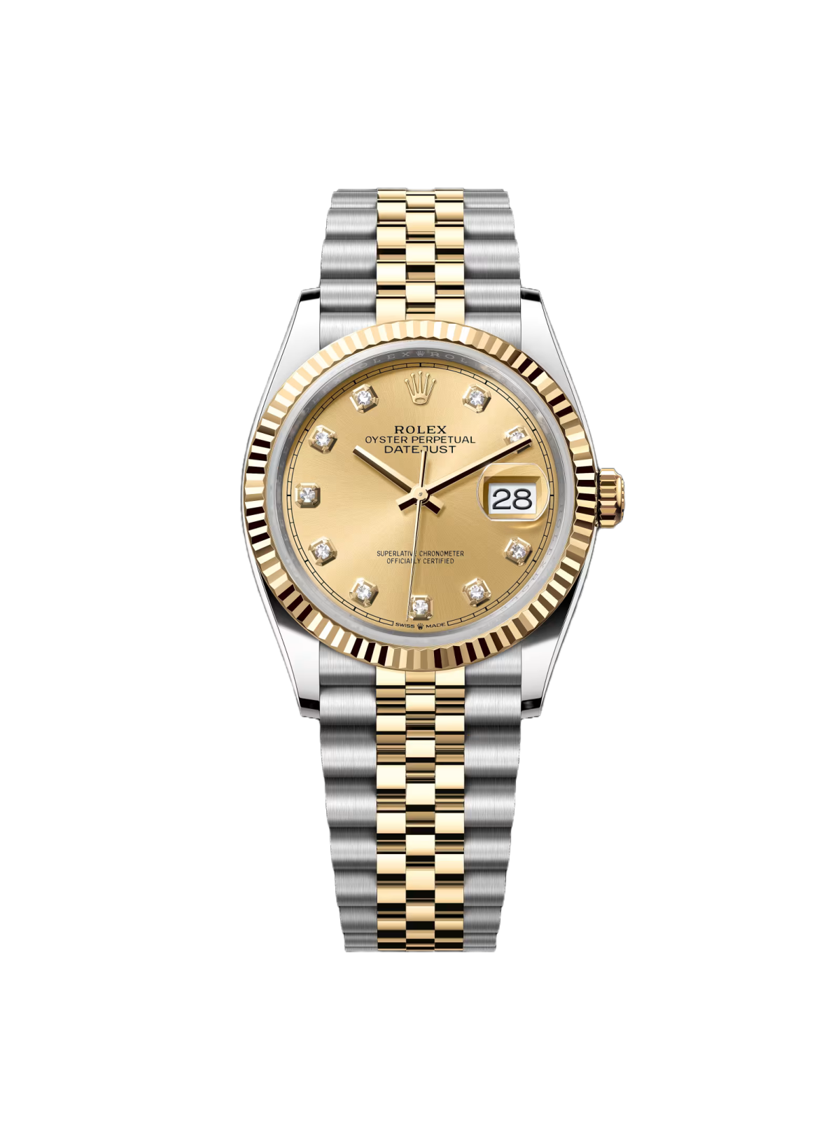 【1:1 Super Clone】  Datejust 36mm 126233 Champagne Dial Jubilee Bracelet Watch