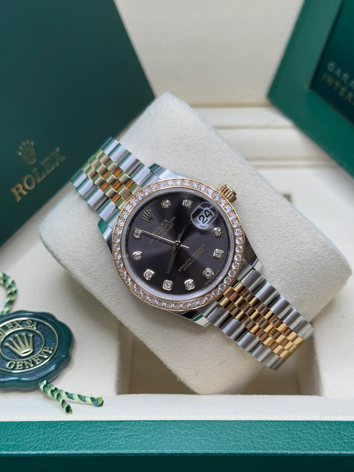 【1:1 Super Clone】 Datejust m278383RBR-0021/0022 31mm Dark Grey Dial Oyster Bracelet