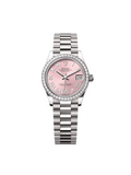 【1:1 Super Clone】 Datejust m278289RBR-0018 Pink Dial White Gold President