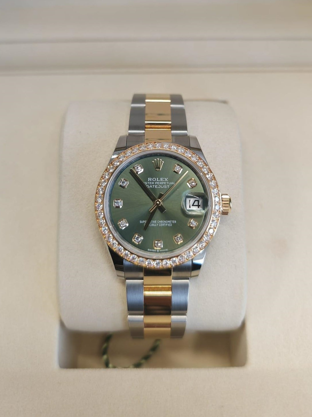 【1:1 Super Clone】 Datejust m278383RBR-0029/0030 31mm Olive Green Dial Oyster Bracelet