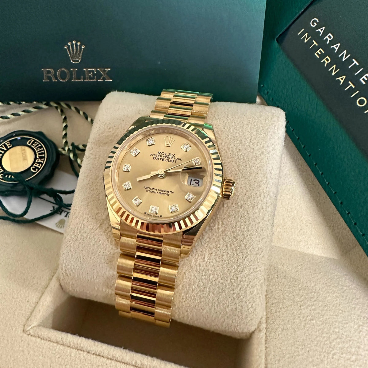 【1:1 Super Clone】 Lady-Datejust 28mm 279178 Champagne Diamonds Dial