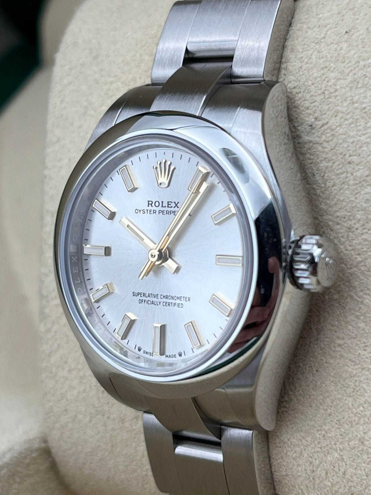 【1:1 Super Clone】 Oyster Perpetual 28mm 276200-0001 Silver Dial Oyster Bracelet Watch