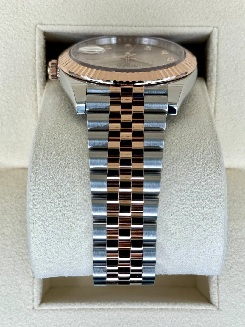 【1:1 Super Clone】 Datejust 41mm 126331 Sundust Diamond Jubilee Steel and Everose Gold Watch