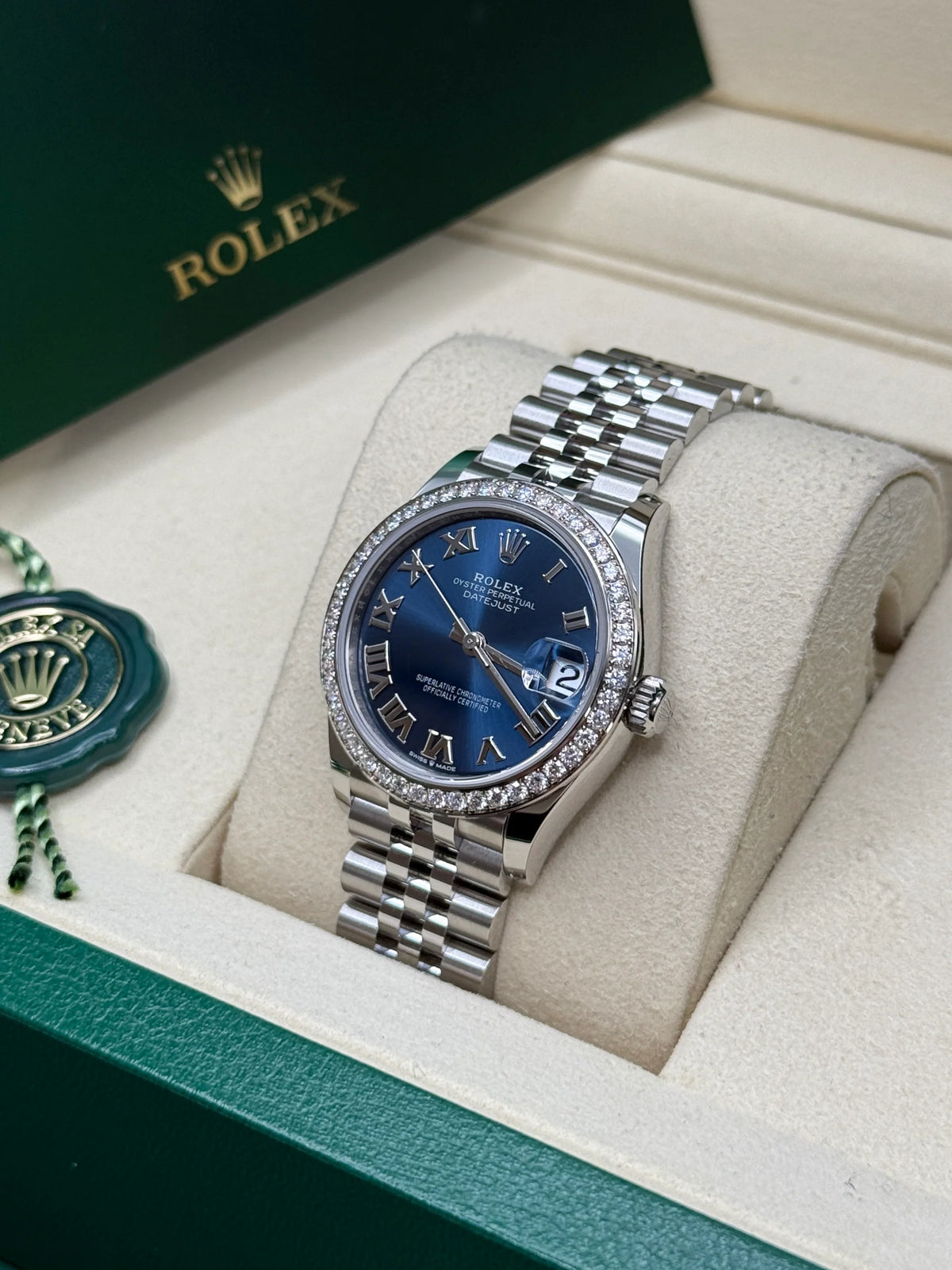 【1:1 Super Clone】 Datejust m278384RBR-0037/0038 Bright Blue 31mm Dial Oyster Watch