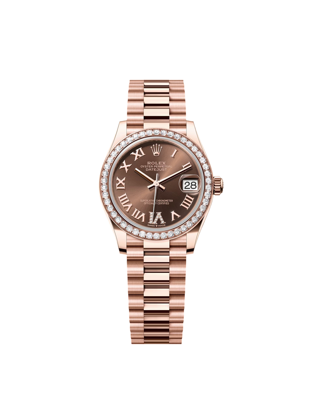 【1:1 Super Clone】 Datejust m278285RBR-0016 Chocolate 31mm Dial