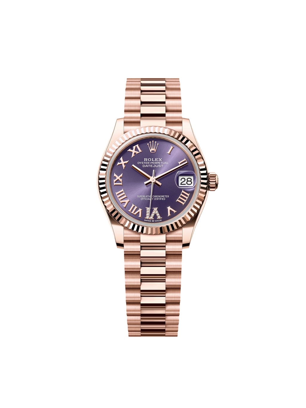 【1:1 Super Clone】 Datejust m278275-0029 Aubergine Dial 31mm