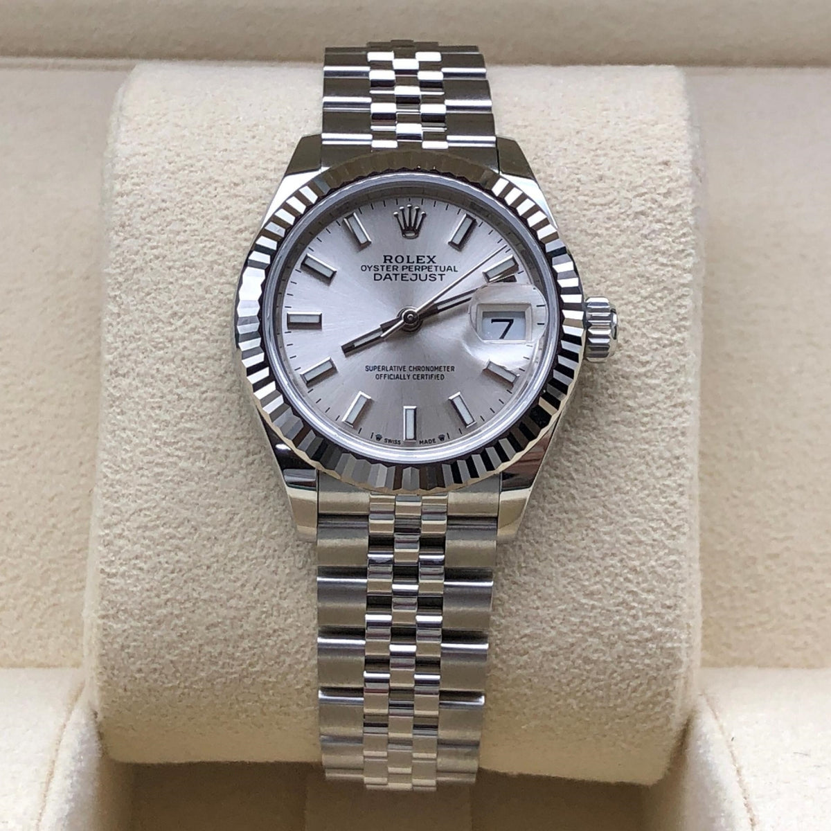 【1:1 Super Clone】 Lady-Datejust 28mm 279174 Silver Dial Oyster Bracelet