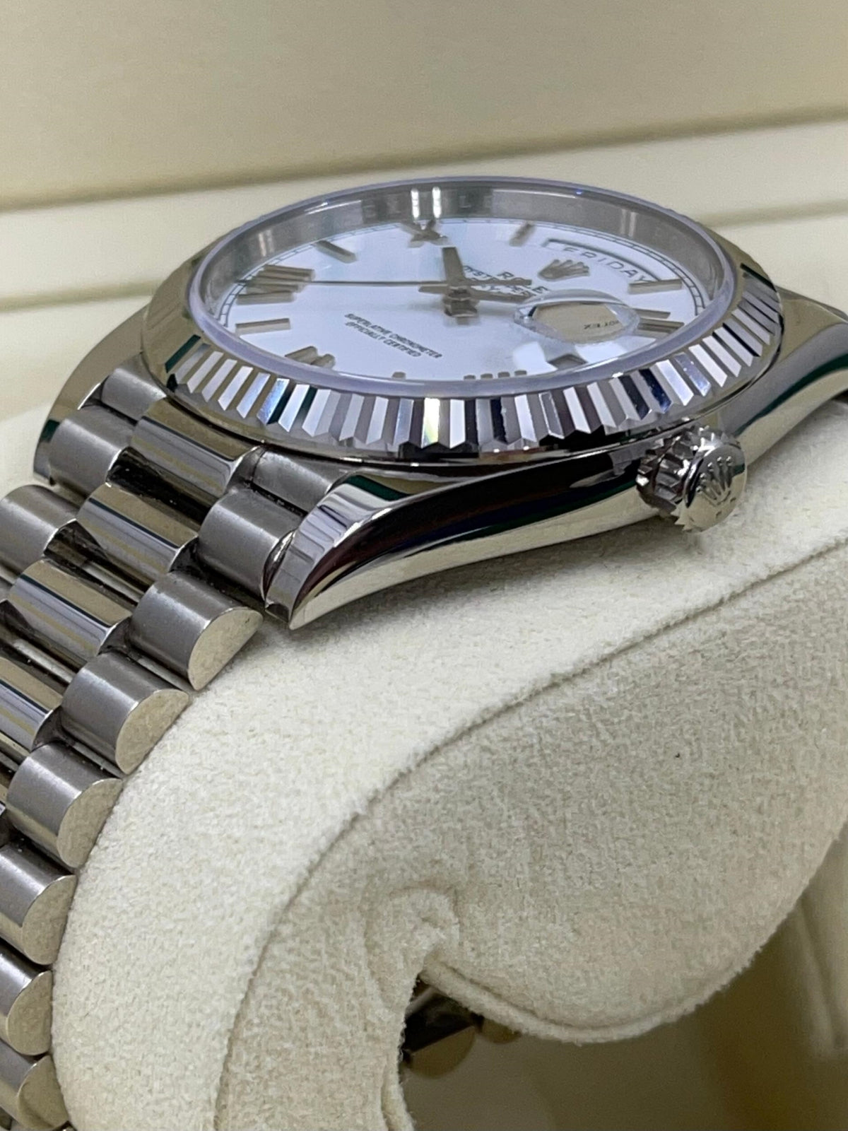 【1:1 Super Clone】 Day-Date 228236-0010 White Roman Dial