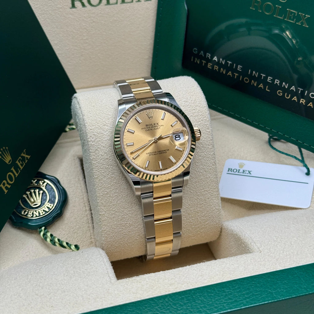 【1:1 Super Clone】 Datejust m278273-0013/0014 31mm Champagne Dial Stainless Steel and Yellow Gold Oyster Watch