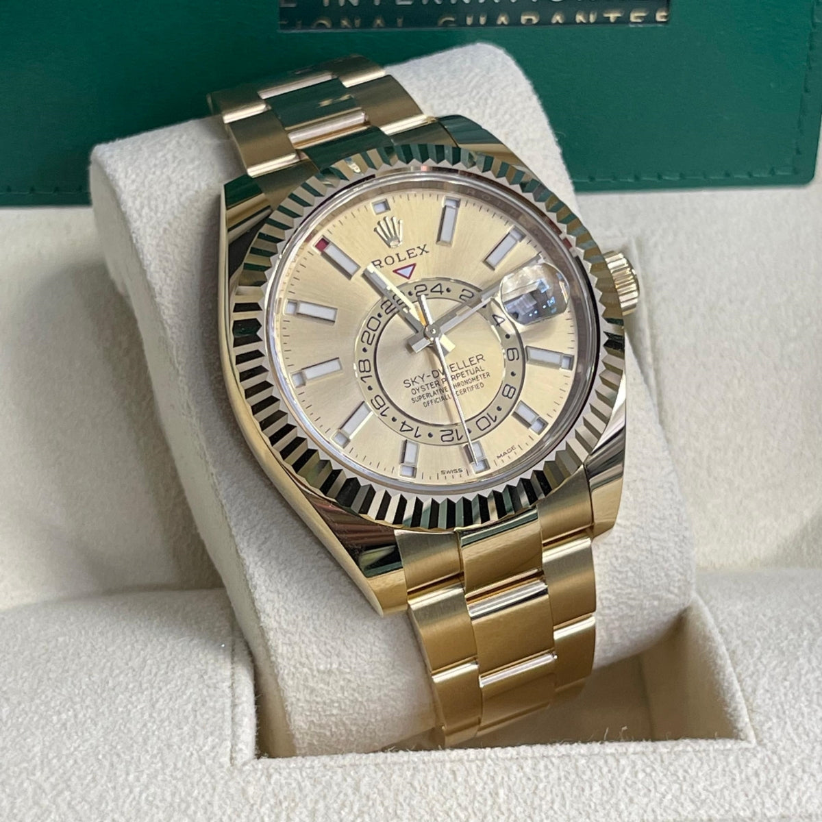【1:1 Super Clone】  Sky-Dweller 42mm 336938-0001/0004 Yellow Gold Champagne Dial Jubilee
