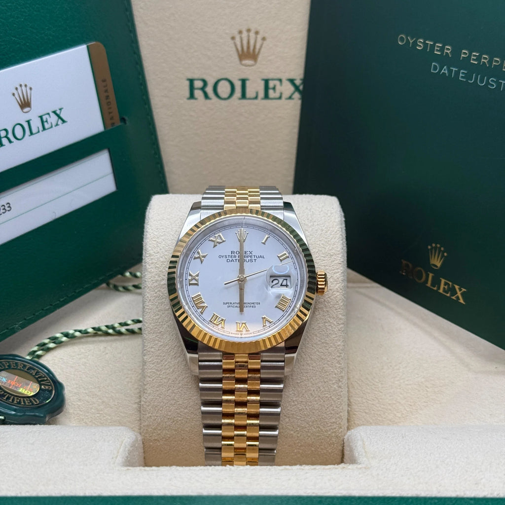 【1:1 Super Clone】  Datejust 36mm 126233 White Dial Oyster Bracelet Watch
