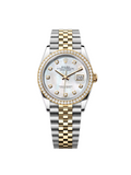 【1:1 Super Clone】  Datejust 36mm 126283 White Mother-of-Pearl Dial Jubilee Bracelet Watch