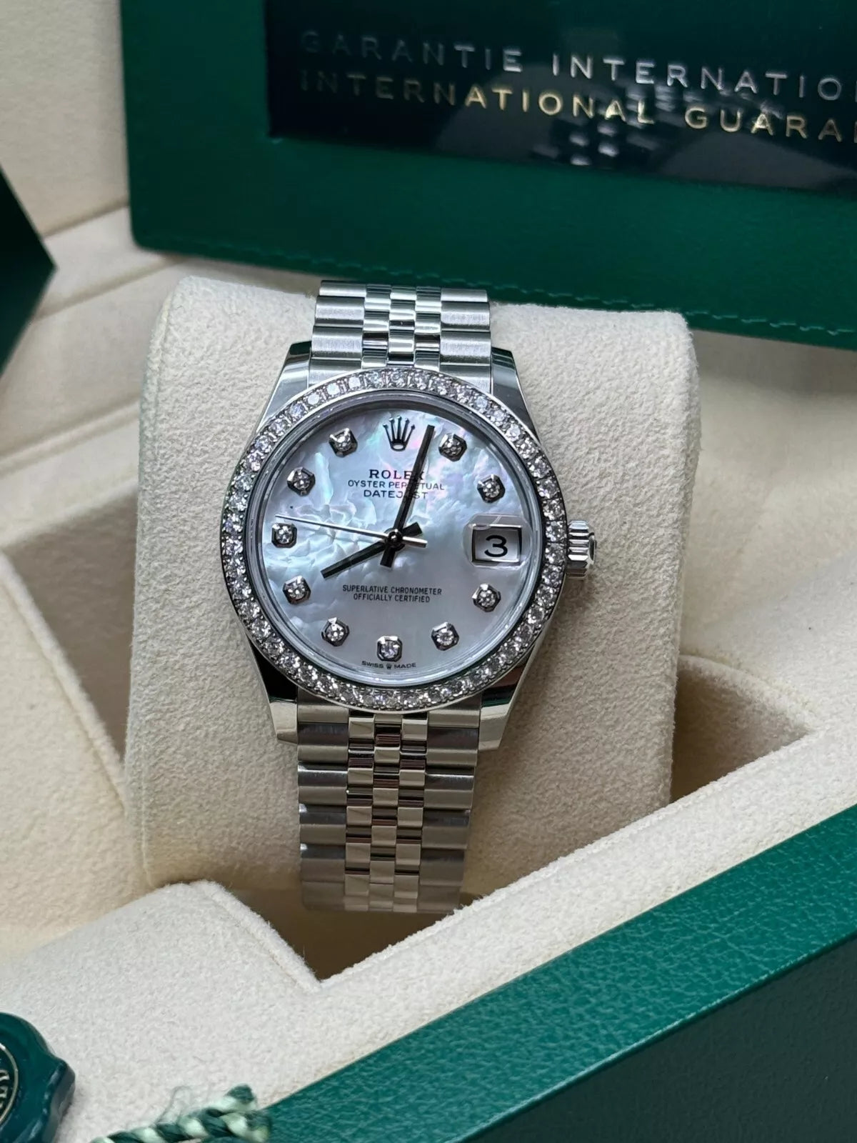 【1:1 Super Clone】 Datejust m278384RBR-0007/0008 Mother-of-Pearl 31mm Dial Oyster Watch