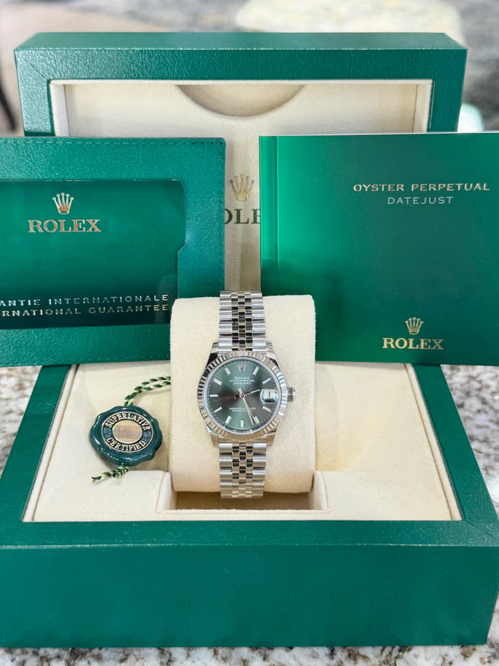【1:1 Super Clone】 Datejust m278274-0017/0018 Green Dial 31mm Oyster Watch