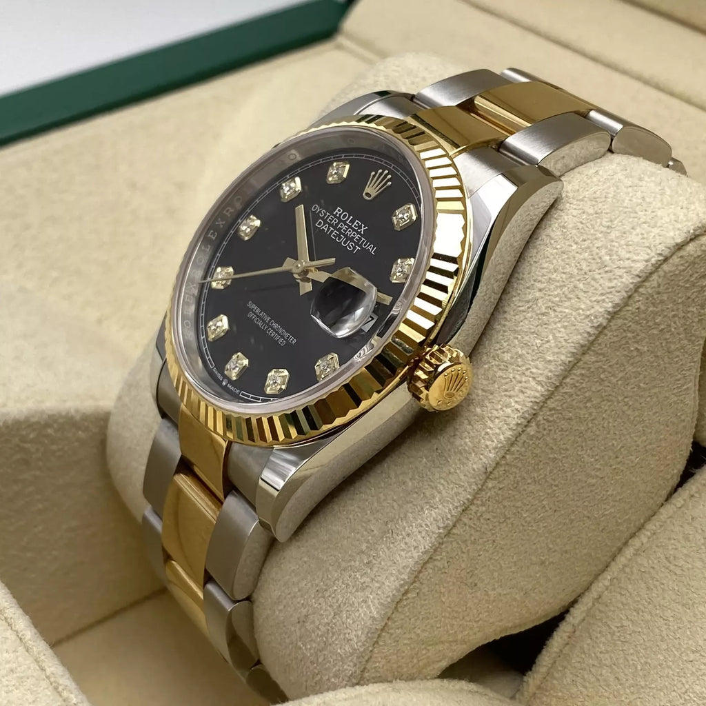 【1:1 Super Clone】  Datejust 36mm 126233 Custom Black Dial Jubilee Bracelet Watch