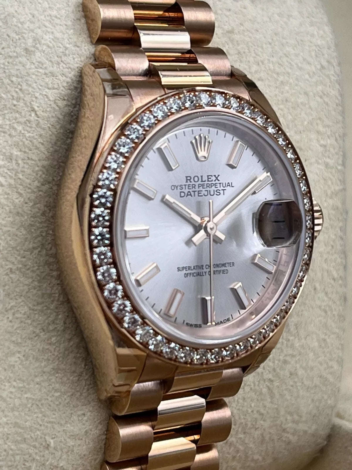 【1:1 Super Clone】  Lady-Datejust 28mm 279135RBR Rose Dial Jubilee Bracelet
